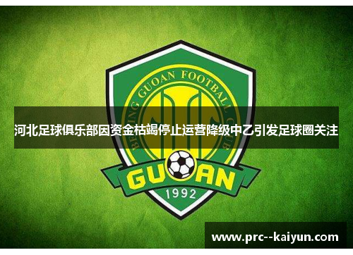 河北足球俱乐部因资金枯竭停止运营降级中乙引发足球圈关注 河北足球俱乐部因资金枯竭停止运营降级中乙引发足球圈关注